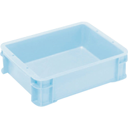 ヒシ　Ｓ型コンテナ　パステルブルー　有効内寸３１２×２３７×８３ｍｍ