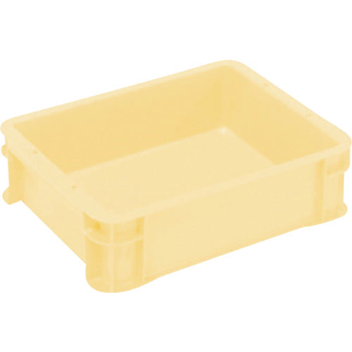 ヒシ　Ｓ型コンテナ　パステルイエロー　有効内寸３１２×２３７×８３ｍｍ