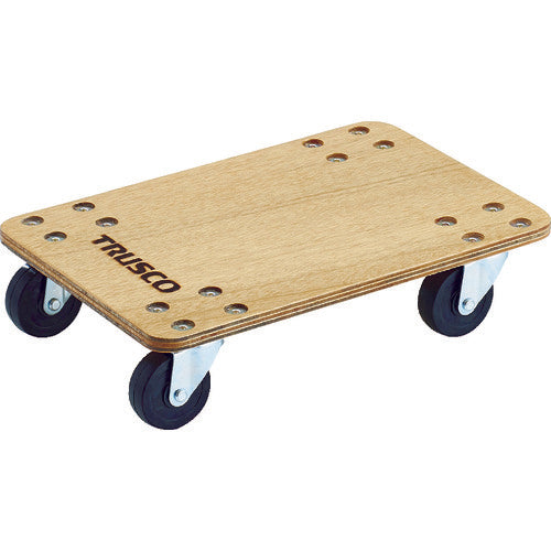 ＴＲＵＳＣＯ　合板平台車プティカルゴ　４５０Ｘ３００　ゴム車