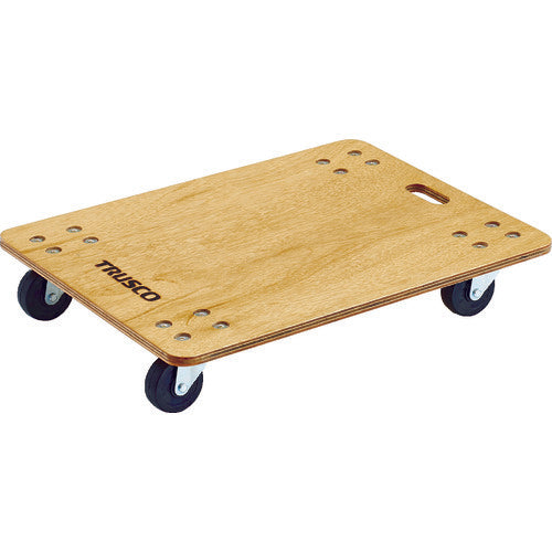 ＴＲＵＳＣＯ　合板平台車プティカルゴ　６００Ｘ４５０　ゴム車