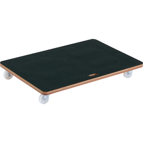 ＴＲＵＳＣＯ　合板平台車プティカルゴ　９００Ｘ６００　ゴム張り　ナイロン車