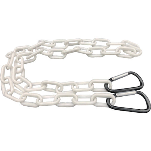 ラクテム　プラチェーン　カット品　カラビナフック付　白　Ｌ１５００