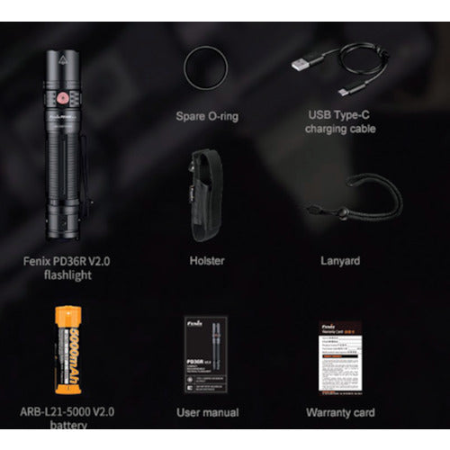 ＦＥＮＩＸ　充電式ＬＥＤライト　ＰＤ３６Ｒ　Ｖ２．０