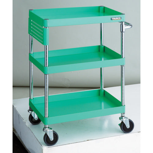 ＴＲＵＳＣＯ　ツールワゴン　フェニックスワゴン　省音　６００Ｘ４００ＸＨ８８０　パネル付　ヤンググリーン