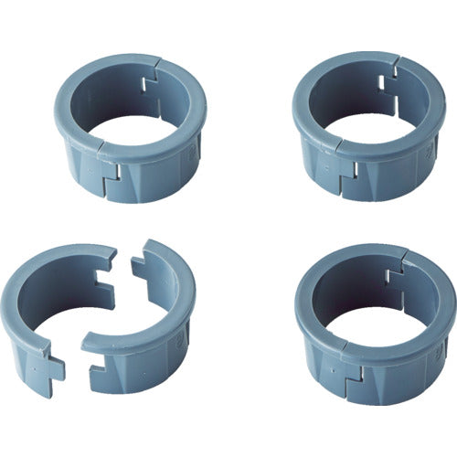 ＴＲＵＳＣＯ　スチール製ワゴン用棚板上キャップ　ＰＥＷ型　フェニックスワゴン用　Φ２５．４用　４組入