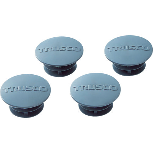 ＴＲＵＳＣＯ　スチール製ワゴン用支柱キャップ　ＰＥＷ型　フェニックスワゴン用　Φ２５．４用　４個入