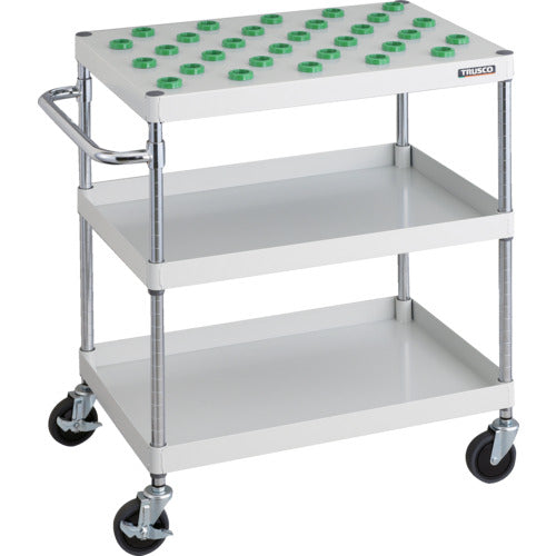 ＴＲＵＳＣＯ　ツールワゴン　フェニックスワゴン　省音　７５０Ｘ５００ＸＨ８８０　ＢＴ−３０　ホワイト