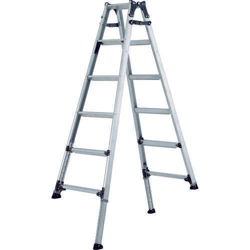 アルインコ　伸縮脚立（ステップ幅広）１８０ｃｍ　最大使用質量１００ｋｇ