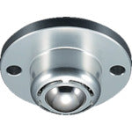 プレインベア　ボールキャスター　プレインベア　ゴミ排出スリット付　下向き用　フランジタイプ　スチール製　ＰＶＳ１２０Ｆ　許容荷重１５０ｋｇ