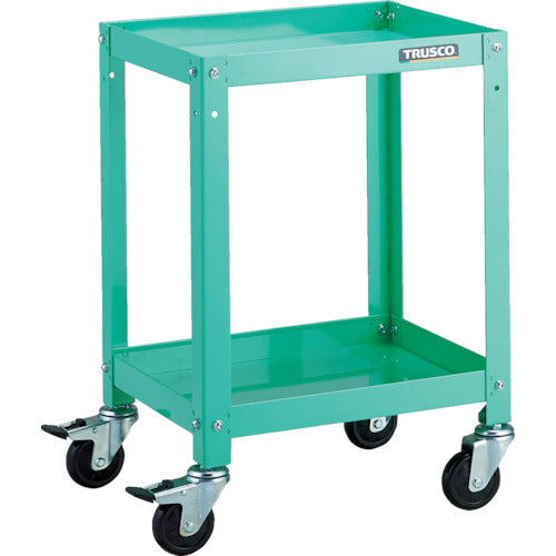 ＴＲＵＳＣＯ　ツールワゴン　ラビットワゴン　４００Ｘ３５０　ゴム車輪　ヤンググリーン