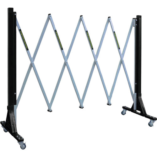 安全興業　現場用簡易アルミゲート　ＲＦゲート　キャスター付き　Ｈ９００　２Ｍ