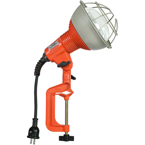 ハタヤ　防雨型作業灯　リフレクターランプ２００Ｗ　１００Ｖ電線０．３ｍ　バイス付