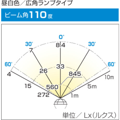 ハタヤ　ＬＥＤ作業灯　２０Ｗ広角タイプＬＥＤランプ付　電線１０Ｍ付
