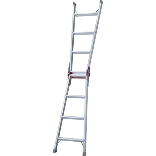 ハセガワ　アルミはしご兼用脚立　ステップ幅広タイプ　ＲＳー１２（１０８８１）