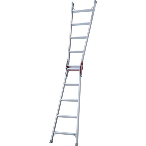 ハセガワ　アルミはしご兼用脚立　ステップ幅広タイプ　ＲＳー１５（１０８８２）