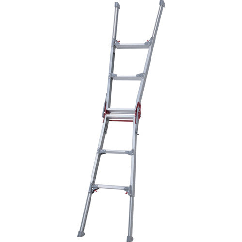 ハセガワ　脚部伸縮式アルミはしご兼用脚立　ワンタッチバー　ＲＹＺ型　３段（１０８８５）