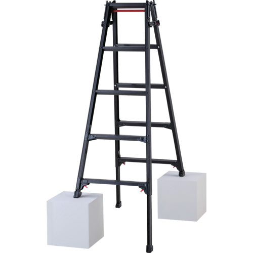 ハセガワ　ハシゴ兼用伸縮脚立（ブラックレーベル）ＲＹＺＢ−１５ａ（１０９１０）