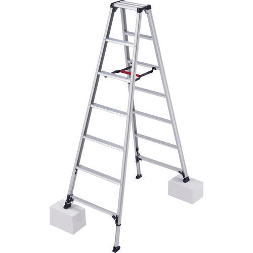 ハセガワ　専用脚立　脚軽　ＲＺＳ　７段（脚部伸縮式）