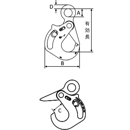 クロスビー ハンドルフック