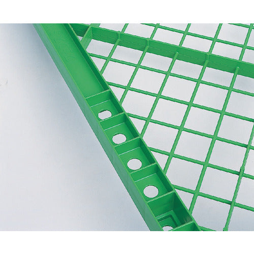 サンコー　工事用フェンス　プラスチックフェンスＳ−１（脚付きセット）　８０５９７２　グリーン　緑