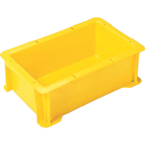 ヒシ　Ｓ型コンテナ　有効内寸２２９×１３２×８５ｍｍ　黄
