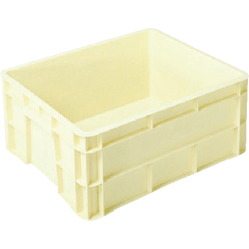 ヒシ　Ｓ型コンテナ　Ｗ５２１×Ｄ４３６×Ｈ２２２　薄黄　薄黄