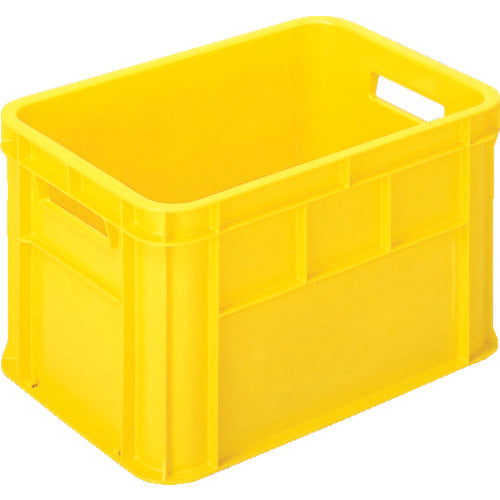 ヒシ　Ｓ型コンテナ　有効内寸４８３×３２４×２９１ｍｍ　黄