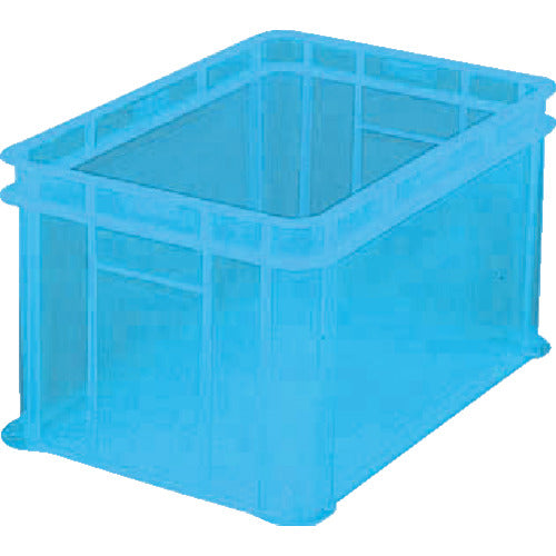 ＴＲＵＳＣＯ　Ｓ型透明コンテナ　５４Ｌ　透明ブルー