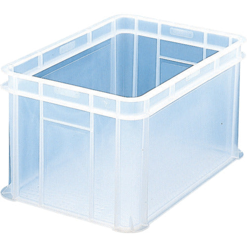 ＴＲＵＳＣＯ　Ｓ型透明コンテナ　５４Ｌ　透明オレンジ