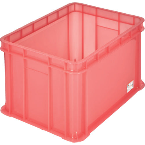 ＴＲＵＳＣＯ　Ｓ型透明コンテナ　５４Ｌ　透明レッド