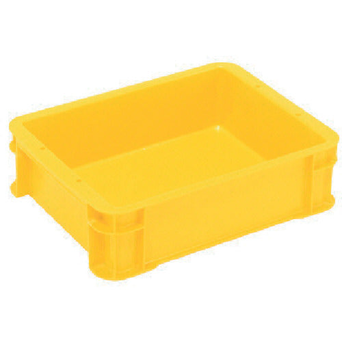 ヒシ　Ｓ型コンテナ　有効内寸３１２×２３７×８３ｍｍ　黄