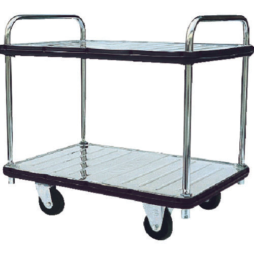 ダンディ　ステンレス台車　ダンディＳシリーズ　タイプＳＡ　２段テーブル式　Ｗ９３５×Ｄ６０５