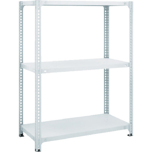 ＴＲＵＳＣＯ　スチールラック　ＳＢＬ型抗菌塗装セミボルトレス軽量棚　Ｗ１２００ＸＤ６００ＸＨ１２００　３段　Ｗ色