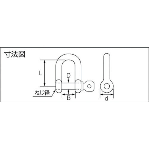 ニッコウ ネジ込シャックル （2個入）