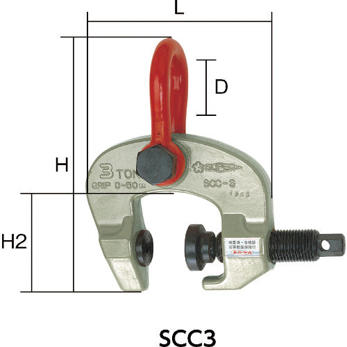 スーパー ねじ式クランプ スクリューカムクランプ（万能型）