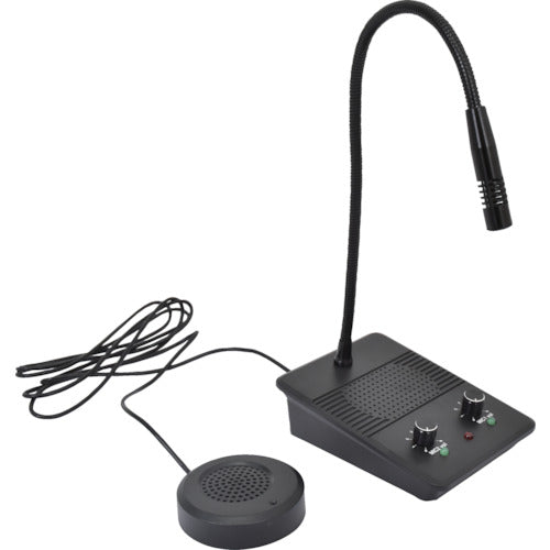 サンコー　簡単設置！仕切り・マスク越しでもスムーズ会話「窓口業務マイク＆スピーカー」