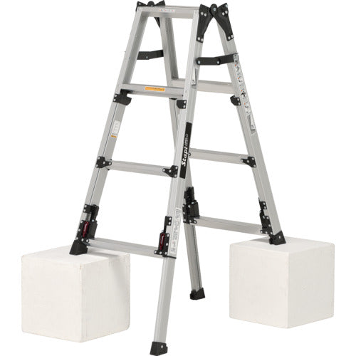 ＰｉＣａ　上部操作式四脚アジャスト式はしご兼用脚立スタッピーＳＣＮ型