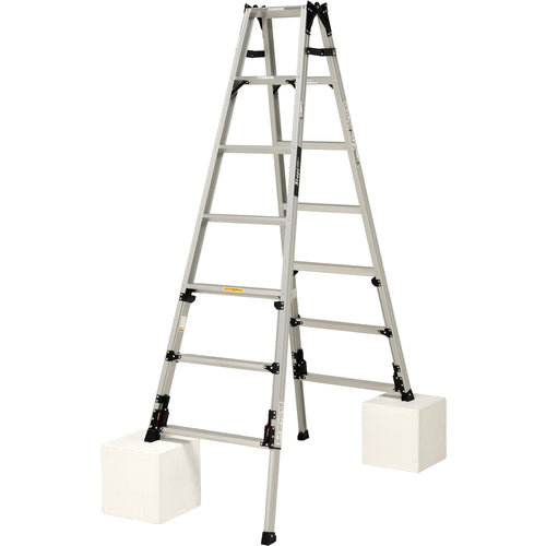 ＰｉＣａ　上部操作式四脚アジャスト式はしご兼用脚立スタッピーＳＣＮ型