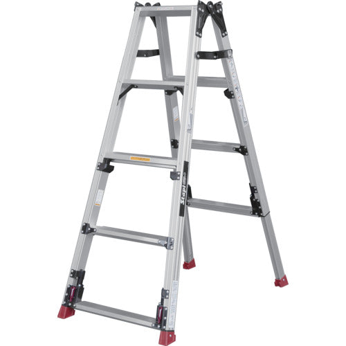 ＰｉＣａ　上部操作式四脚アジャスト式はしご兼用脚立スタッピーＳＣＮ型　階段用