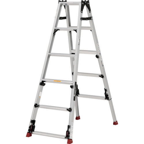 ＰｉＣａ　上部操作式四脚アジャスト式はしご兼用脚立スタッピーＳＣＮ型　階段用