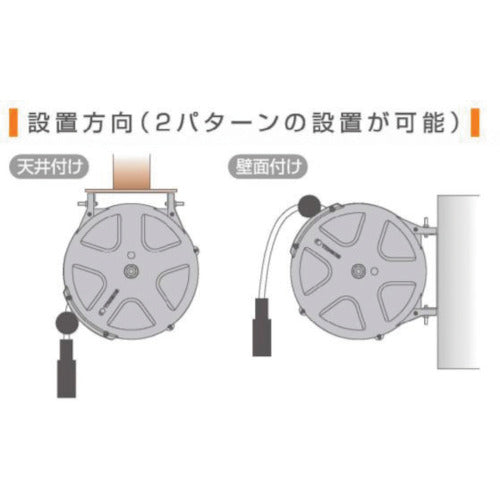 ＴＲＩＥＮＳ　コードリール１００Ｖ　１．２５ｓｑ×３心×１０ｍ　ＬＥＤ作業灯付