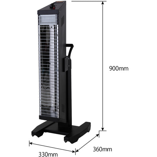 Ｓｕｉｄｅｎ　遠赤外線ヒーター　ヒートスポット　シングルタイプ　１００Ｖ　ブラック