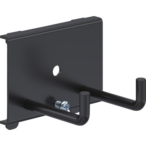 ＴＲＵＳＣＯ　パンチングパネル用工具フック２本爪　黒