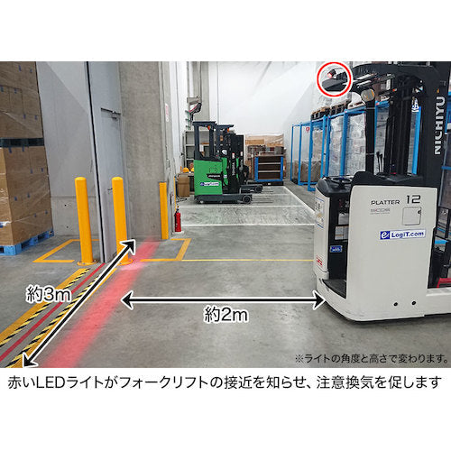 サンコー　フォークリフトセーフティＬＥＤレーザー３個セット