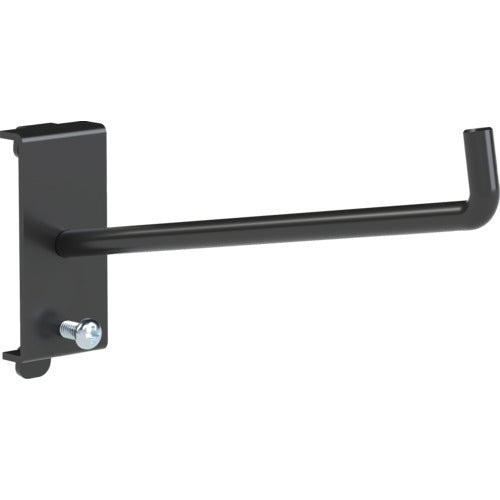 ＴＲＵＳＣＯ　パンチングパネル用工具フック２穴掛け　１本爪ロング　黒