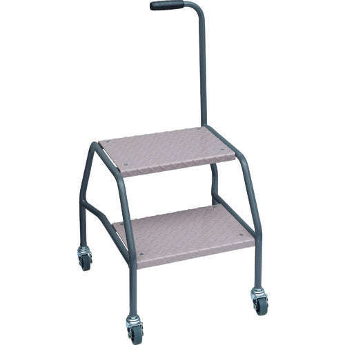 ＮＦ　移動式踏み台ＳＦＳ型　ステップ２段縞鋼板タイプ　Ｈ８００Ｘ４７０Ｘ４５５