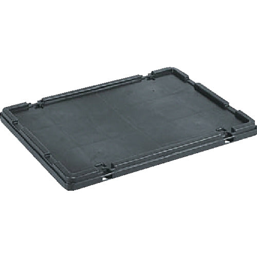 サンコー　導電性ボックス型コンテナー　７０３０１４　サンボックス＃５６フタ（ロック無）　黒