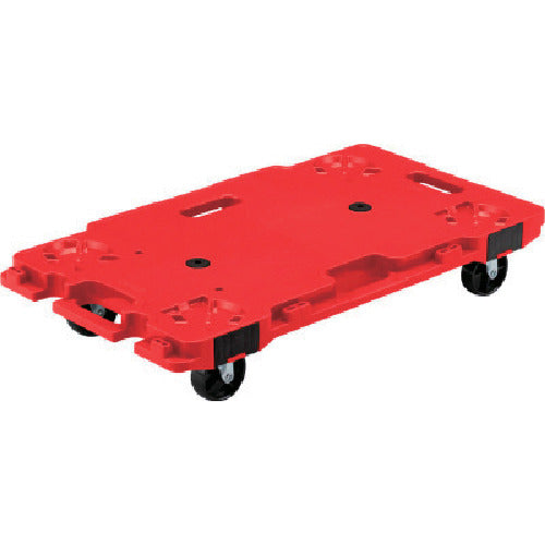 サンコー　樹脂製平台車　８０２４６２　サンキャリー６８３９　レッド
