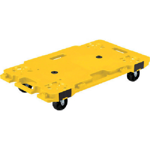 サンコー　樹脂製平台車　８０２４６２　サンキャリー６８３９　イエロー