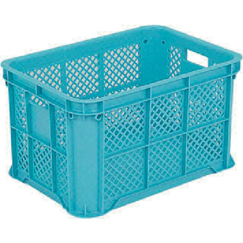 サンコー　スタッキングコンテナー　１０４８０２　サンテナーＢ＃５０（ミミナシ、２持手、２印刷面）ライトブルー